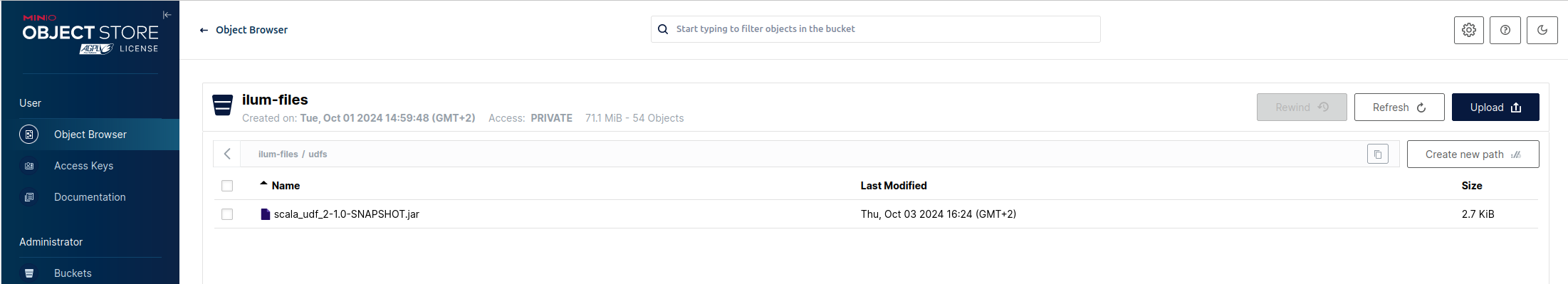 Fichier jar SQL UDF