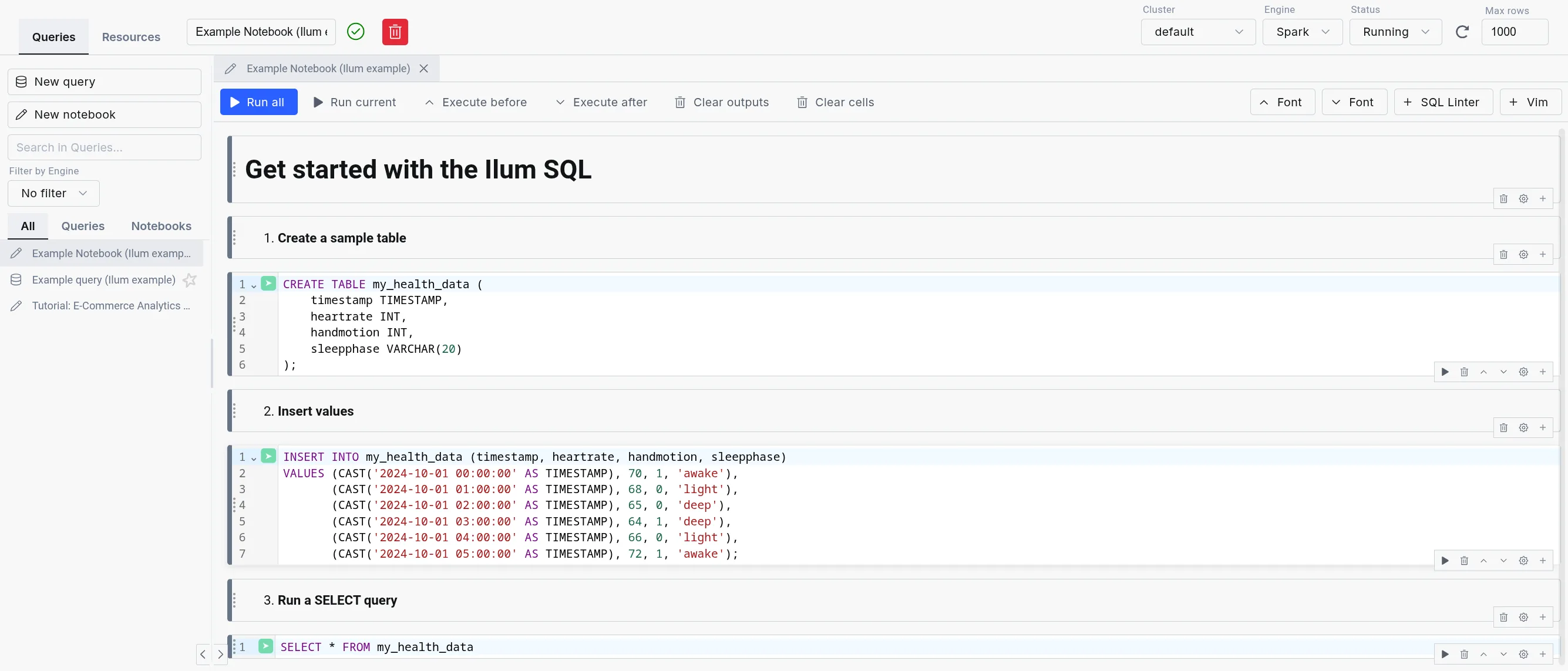 Editeur SQL